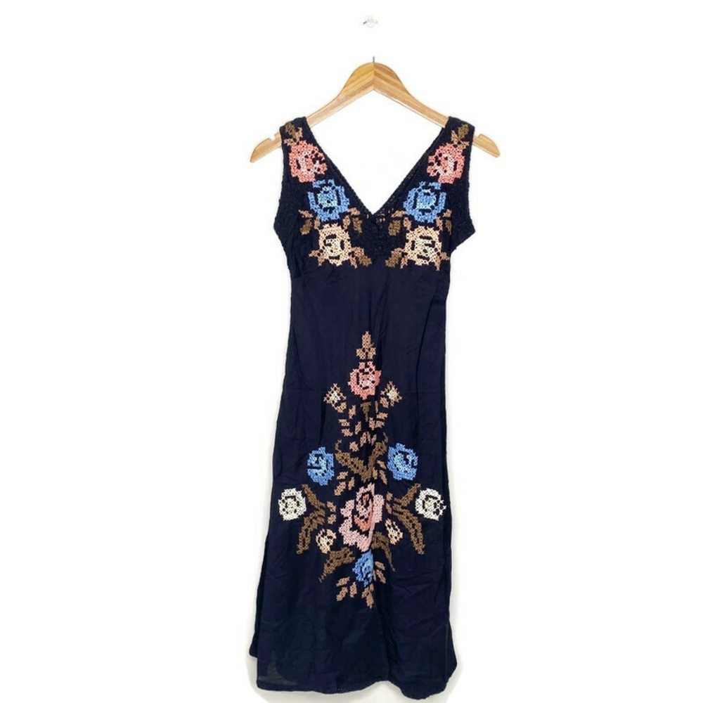 JOYSTICK Johnny Was Boho Embroidered  dress Size S